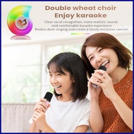 Wireless Karaoke Machine Karaoke Speaker with LED Light Speaker Karaoke System Mini Microphone Speaker for Home lusg