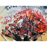 FIRE SPEED - Free card bag - Shimmer red roses in a bunch of 1, Piece as a compact gift that is stil