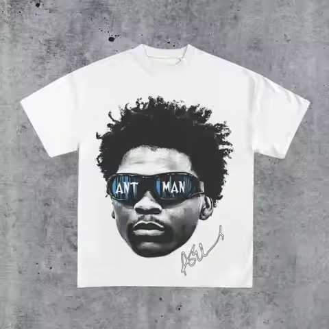 T Shirt Print ,Graphic-Cotton Tees Size Plus,Vintage 90s Anthony Edwards ANT Man Graphic Tee | Star 