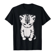El Gato Sad Kitten Meme Funny Cat Munchkin Sad Crying Trendy T-shirt For Men Wanita T Shirt Pen Slee