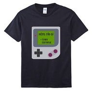 講台語 • Game Boy風格 • 台語 T-shirt • 烏色