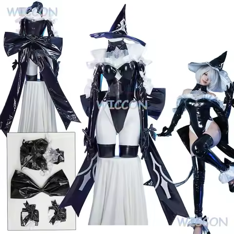 2B Cosplay Costume Fashion Sweet Witch Jumpsuit Uniforms Full Set Game NieR: Automata Halloween Part