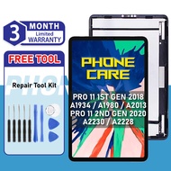 Lcd Compatible For PAD PRO 11 2018 A1934 A1980 A2013 / PAD PRO 11 2ND GEN 2020 A2230 A2228 (With Tou