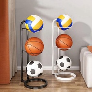 YOYO สีดำเก็บบาสเก็ตบอลสำหรับเด็กชั้นโชว์ฟุตบอลประหยัดพื้นที่ตะกร้าใส่ของใช้ในบ้าน