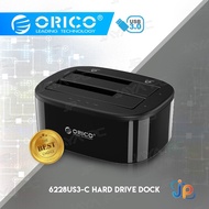 ORICO 6228US3-C 2Bay Docking HDD Harddisk SSD 2.5 & 3.5 USB 3.0 With Standalone Clone