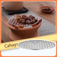 Round Stainless Steel Grill Mesh 304 BBQ Baking Net Non-stick Roast Rack for Outdoor Charcoal Fire