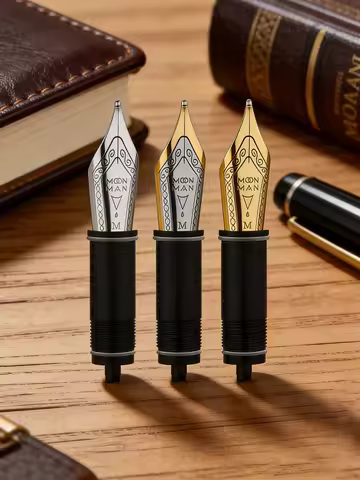 MAJOHN NO.6 35# Nib Set for C1/C4/C5/M600S/M800/Q3/T1/T5 Fountain Pen Original EF/F/M/Bent Nib Stati