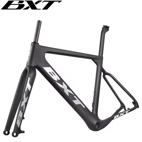 BXT 27.5er/700C Carbon Gravel Bike Frame Thru Axle Carbon Frame, Disc Brake Frame, fit 700Cx40C or 2