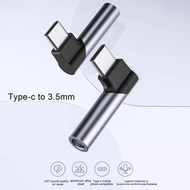 Type C to 3.5mm Jack Elbow earphone Adapter Supports Voice Call USB C Audio Adapter Converter For Ph