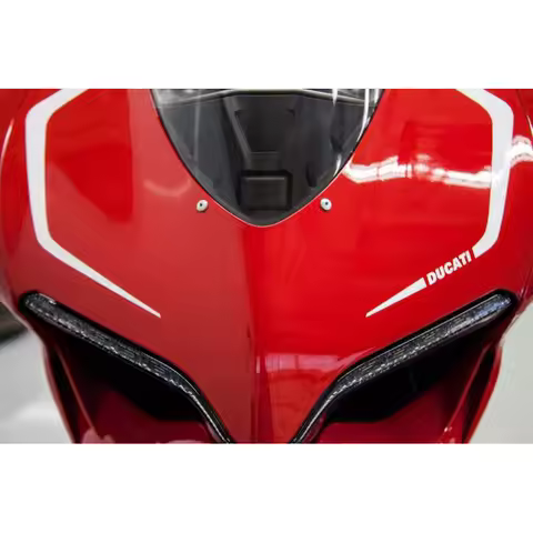 For Ducati Panigale V4 Stickers V4S V4R V2 899 1199 Front Emblem Logo Decals