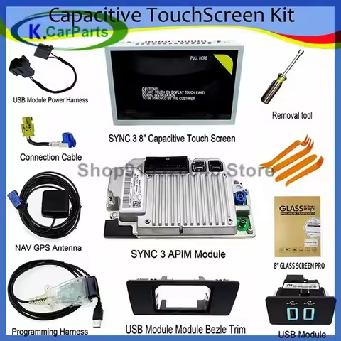 HC3T-14F014-BD J2GT-14G370-FCD SYNC 3.4 Complete for Ford Touch SYNC 2 to SYNC 3 Upgrade Kit Android