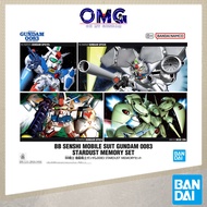 Bandai SDBB BB Senshi Mobile Suit Gundam 0083 Stardust Memory Set 68316 GP01FB GP02A GP03D Neue OMG