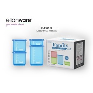 Elianware E-1381/8 (8Pcs) Stackable Plastic Food Containers / Food Storage / Food Keeper