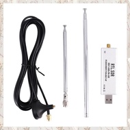(MDQS) RTL SDR Receiver V3 RTL2832U 0.1MHz-1.7GHz TCXO SMA Receiver with Antenna