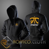 Fnatic Logo Zipper Hoodie Jacket - Roffico Cloth