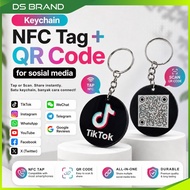 NFC Tap QR Code Keychain for Seller Business DS Brand D2