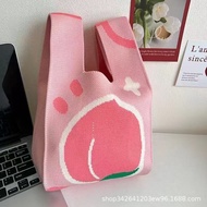 Cute Fresh Pattern Knitted Strap Bag Portable Souvenir Small Hand Bag Matching 10.G28 G28
