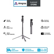 Amgras Tripod S03 Ultra selfie stick phone holder 2M stretchable Aluminum body Wireless Remote 1/4 M
