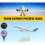 16cm Cathay Pacific Airbus A350 Miniatur Resin Penumpang Kargo Pesawat Kapal Terbang Model Koleksi H