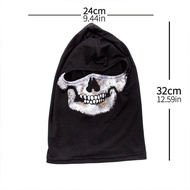 1PC Festival Skull Mask MW2 Ghost Face War Game Cosplay Mask Skull Pattern Ice Silk Cycling Masks DI