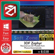 3DF Zephyr 8.038 - Reconstruct 3D Models from Photos Automatically | Windows - SOFTWARE