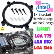 Intel CPU bracket for clip on CPU cooler installation Heatsink Fan LGA 775 1150 1151 1156 1366