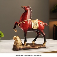 Luxurious Success Horse Resin Ornament - Home Decor Artwork