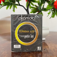 ถุงยางอนามัย Okamoto suprema lite โอกาโมโต้ ซูพรีมาไลท์ ขนาด 49 mm.  2 ชิ้น/กล่อง