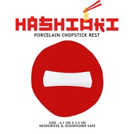 HASHIOKI Japanese Porcelain Chopstick Rest | Ceramic Chopstick Holder | Tatakan Sumpit Keramik