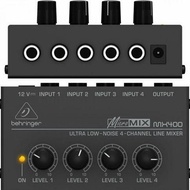Behringer MX400 ultra low noise 4 channel line mixer