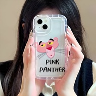 Photo frame airbag case for iphone 14promax 11 13 12 7Plus X XS Max Pink Panther soft cover