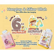 One Day Birthday Hangtag || Birthday Stickers || 25pcs
