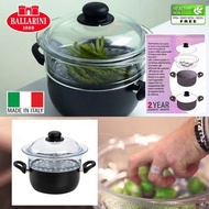 HM020 意大利製 孖人牌BALLARINI 蒸汽鍋