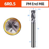 Corner Radius End Mills 4 Flutes Solid Carbide Mill Cutter CNC Milling Cutter Tool