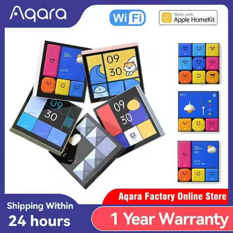 NEW Aqara Smart Switch S1E Touch Control 4" Full LED Timer Calendar Power Statistics Scene Setting R