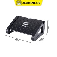 JAERSENT S03 Ergonomic Footrest 6 levels Adjustable Angle and Height Office Foot Rest Stool-BLACK