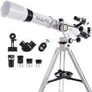 Telescope 90mm Aperture 900mm - Vertisteel AZ Mount Base, High Precision Adjustment, Magnification 4