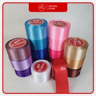 Deparcel Ribbon 1 Slop Satin Ribbon 2" 5cm Satin 2 Inch 1 Slop Fabric Ribbon 5cm 5 Rolls