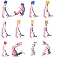 Hardcase Lipo Harness 2S JST XH Balance XT60 Tamiya Deans EC3 EC5HXT TrX Plug to 90 Degree 4.0/5.0mm