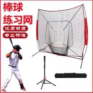 可攜式棒球打擊網擋網戶外練習平面壘球網7×7軟球硬球飛盤投球網