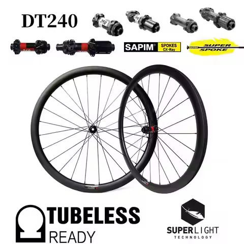 Super Light Carbon Wheels Disc Brake 28mm Width 700c Carbon Rim DT240 DT180 DT350 Center Lock Road B
