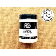 WINSOR & NEWTON Artists' WHITE Gesso (225ml) - For Acrylic / Oil / Alkyd (884955001776)