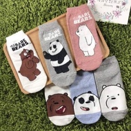 AIMYA WE BARE BEARS Korean Animal Socks 5pairs