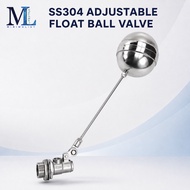 ML: SS304 Adjustable Float Ball Valve / Automatic Water Level Control / DN15，DN20，DN25，DN40 & DN50