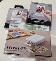 [全新] 白色 印相機 Canon SELPHY QX20 Compact Photo Printer with Ink & Labels (White)