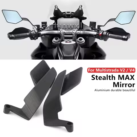 For Ducati Multistrada V2 S V4 Rally S RS Pikes Peak Motorcycle Accessories Mirrors Stealth Max Rota