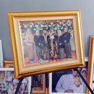 Luxury Free Photo Printing + Double linen frame 12R 16R 20R photo frame 30x40 40x60 50x60