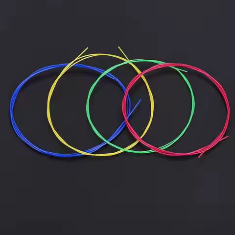 4Pcs Ukelele Colorful String Set A-1st E-2nd C-3rd G-4th Ukelele Nylon String Mix Color Soprano Ukul
