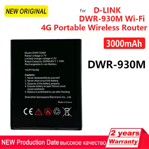 100% Original Replacement Battery DWR-930M 3.7V 3000mAh For D-Link DWR-930M Wi-Fi Router Mobile Phon