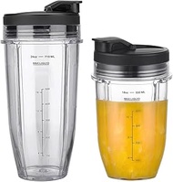 Mixer Cup and Lid Accessories for Ninja Food Processor Auto-iQ BN750EU BN495EU BN800EU TB301EU TB401